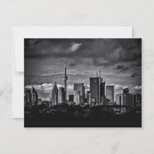 Toronto Skyline Von der Pape Ave Bridge Nr. 2 Postkarte