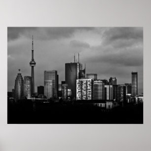 Toronto-Skyline von der Pape Ave-Brücke Nr. 3 Poster