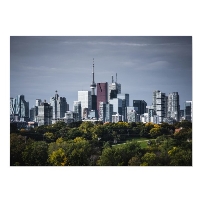 Toronto Skyline Von Riverdale Park 9 Farben Fotodruck (Vorne)