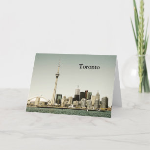 Toronto-Skylinegrußkarte Karte