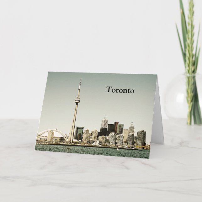 Toronto-Skylinegrußkarte Karte (Vorderseite)