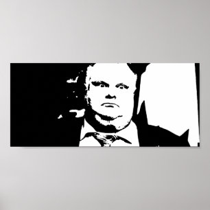 Toronto-Sprungs-rauchender Bürgermeister Rob Ford Poster