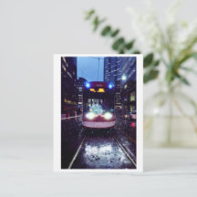 Toronto, Street Car in Heavy Rain