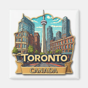 🍁 Toronto Urlaubserinnerung Andenken Magnet