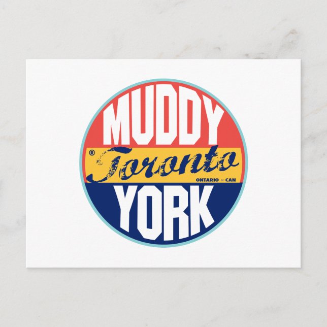 Toronto Vintages Etikett Postkarte (Vorderseite)