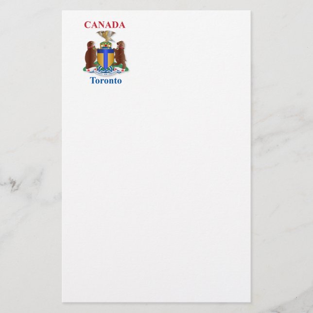 Toronto-Wappen Briefpapier (Vorderseite)