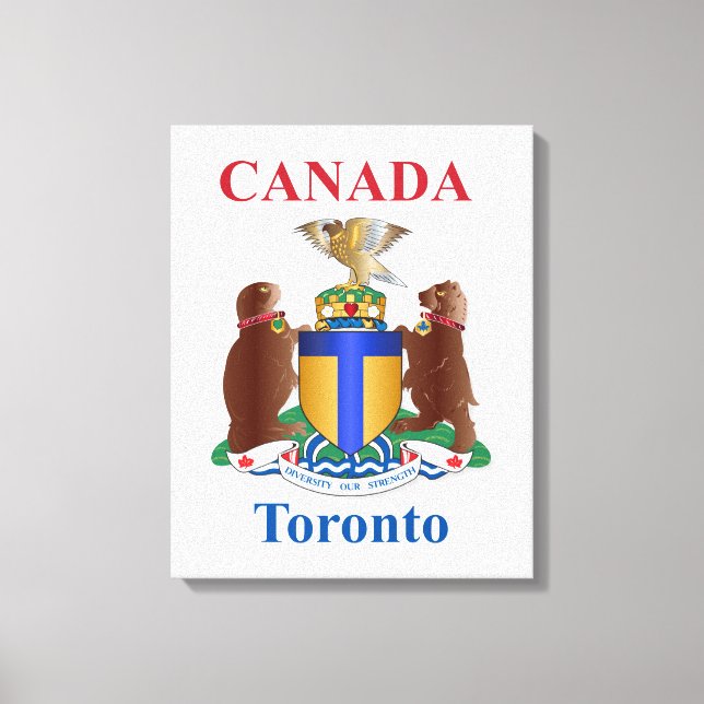 Toronto-Wappen Leinwanddruck (Vorderseite)