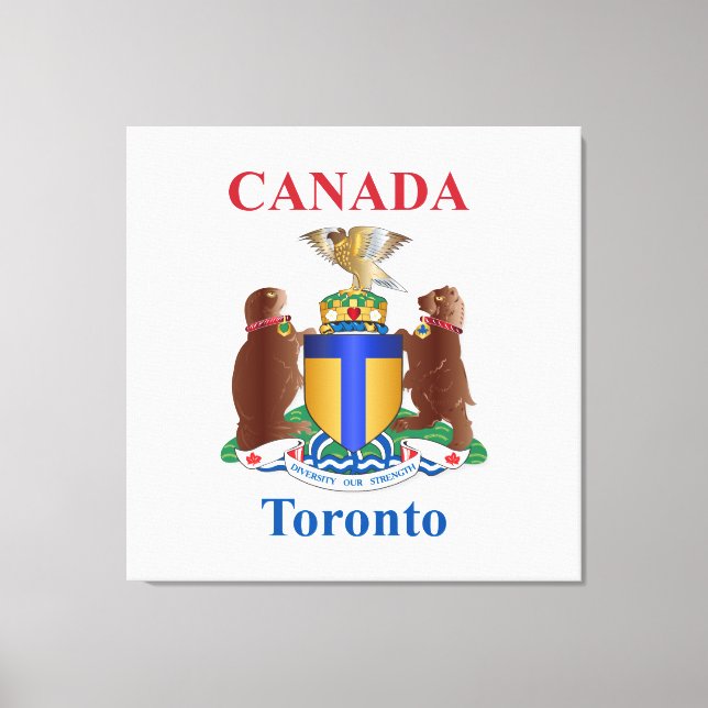Toronto-Wappen Leinwanddruck (Vorderseite)