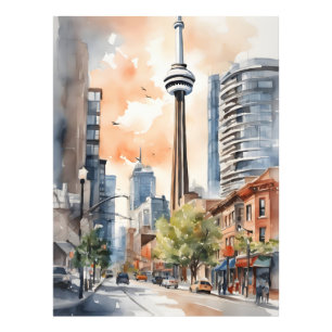 Toronto Wasserfarbenkunst Fotodruck