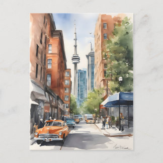 Toronto Wasserfarbenkunst Postkarte
