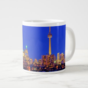 Torontoer Stadtsilhouette bei Nacht Jumbo-Tasse