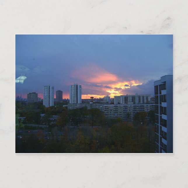 Torontos Sonnenuntergang Postkarte (Vorderseite)
