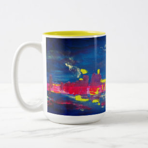 TorontoSkyline - 15 Unze-Tasse Zweifarbige Tasse