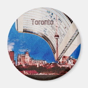 Torontoskyline mit Stadtrat-Gebäudemagneten Magnet