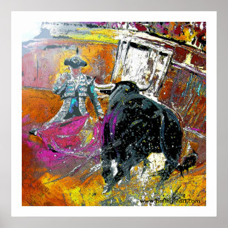 Toroscape09 L, www.bullfightart.com Poster