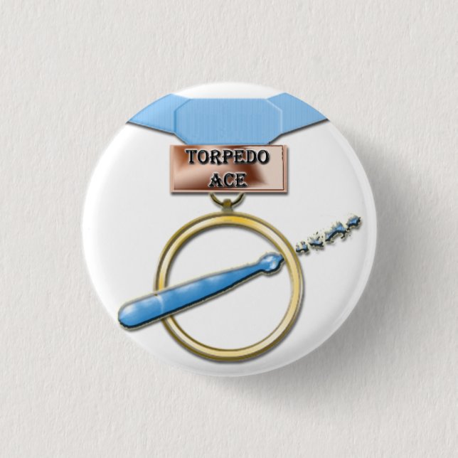 Torpedo-Asmedaillenknopf Button (Vorderseite)