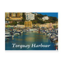 Torquay Harbor Postkarte