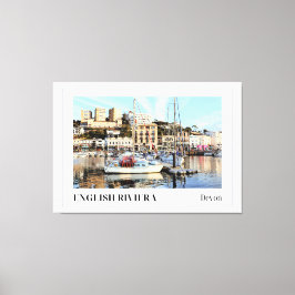 Torquay Marina, Englische Riviera, Devon Leinwanddruck