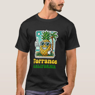 Torrance Kalifornien CA Süße Strand Ananas Daumen T-Shirt