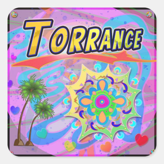 Torrance True Progress-Aufkleber Quadratischer Aufkleber (Vorderseite)