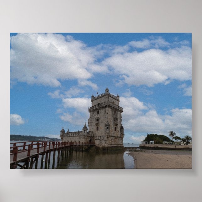 Torre de Belem in Lisbon Poster (Vorne)