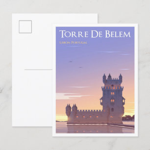 Torre de Belem Lissabon Postkarte