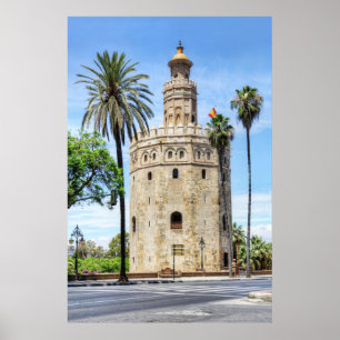 Torre del Oro in Sevilla Poster
