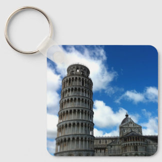 Torre di Pisa Toskana mit Beautiful Blue Sky Schlüsselanhänger