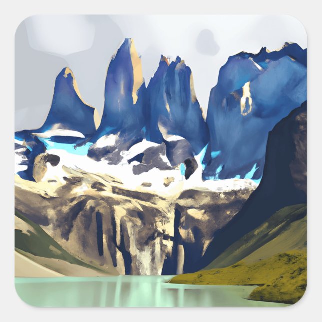 Torres del paine Aufkleber (Vorderseite)