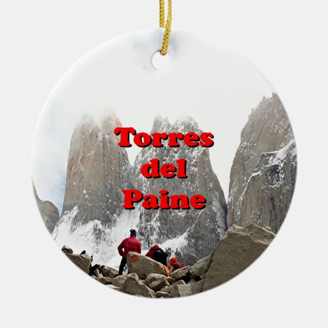 Torres Del Paine: Chile Keramikornament (Vorne)
