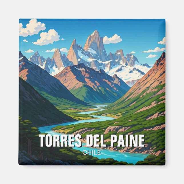 Torres Del Paine Chile Magnet (Vorne)