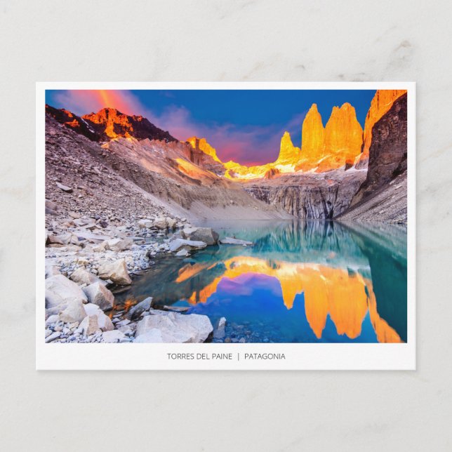 Torres del Paine, Chili Carte postale de vacances (Devant)
