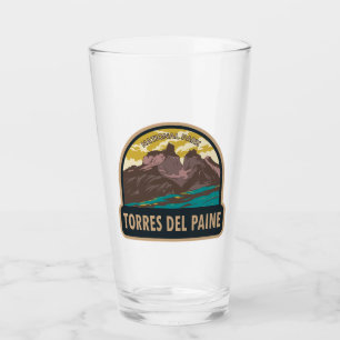 Torres del Paine Nationalpark Chile Vintag Glas