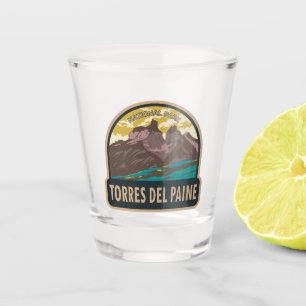 Torres del Paine Nationalpark Chile Vintag Schnapsglas