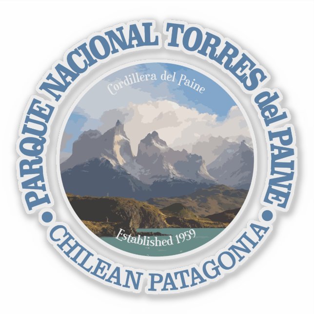 Torres del Paine NP Aufkleber (Vorderseite)