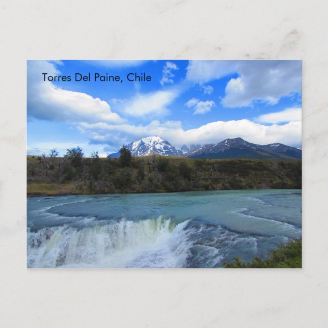 Torres del Paine, Patagonia, Chile Postkarte (Vorderseite)