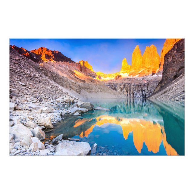 Torres del Paine Patagonien Fotodruck (Vorne)