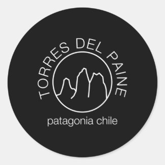 Torres Del Paine Runder Aufkleber
