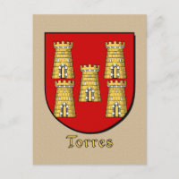Torres Familie Heraldic Shield