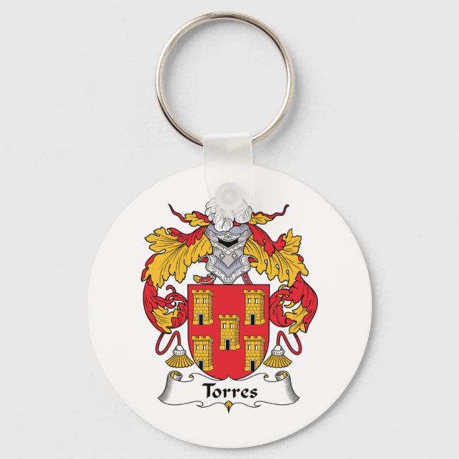 Torres Familienwappen Schlüsselanhänger (Vorderseite)