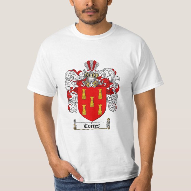 Torres Familienwappen - Torres Wappen T-Shirt (Vorderseite)