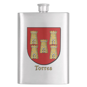 Torres Heraldic Shield Flachmann