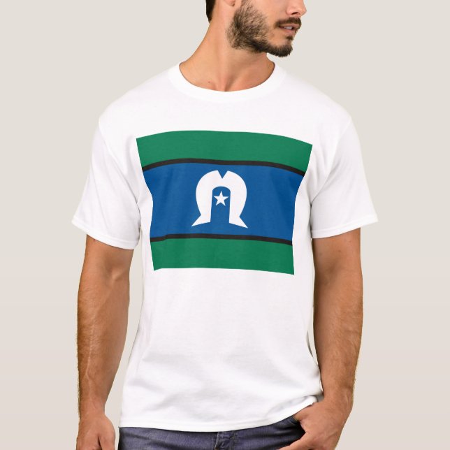 Torres Straße-Insel-Flaggen-T - Shirt (Vorderseite)