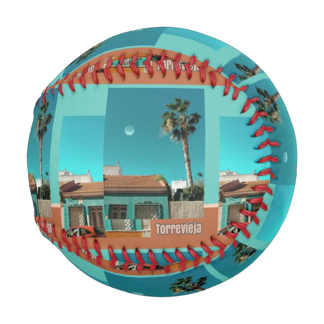 Torrevieja in Orange und Turqoise Baseball (Rückseite Links)