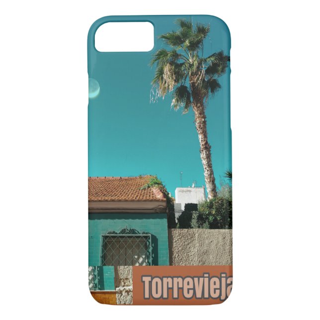 Torrevieja in Orange und Turqoise Case-Mate iPhone Hülle (Rückseite)