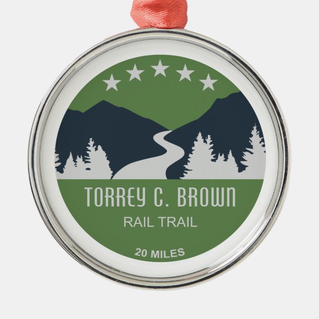 Torrey C. Brown Rail Trail Maryland Ornament Aus Metall (Vorne)