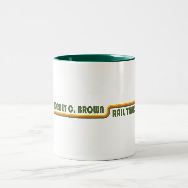 Torrey C. Brown Rail Trail Maryland Zweifarbige Tasse (Mittel)