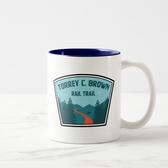 Torrey C. Brown Rail Trail Maryland Zweifarbige Tasse (Rechts)