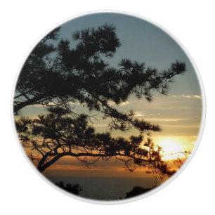 Torrey Pine Sunset I California Landschaft Keramikknauf