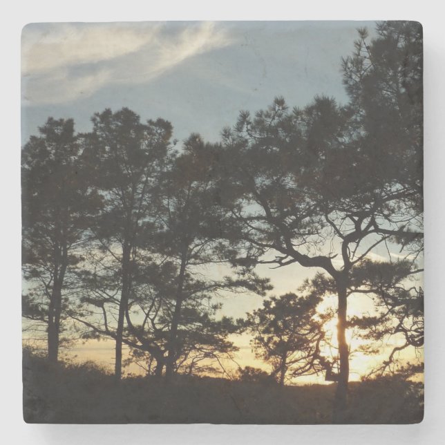 Torrey Pine Sunset II Kalifornien Landschaft Steinuntersetzer (Vorderseite)